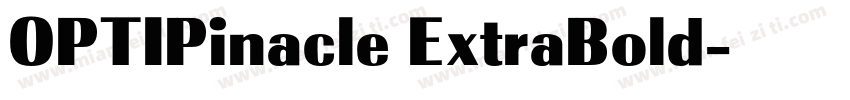 OPTIPinacle ExtraBold字体转换